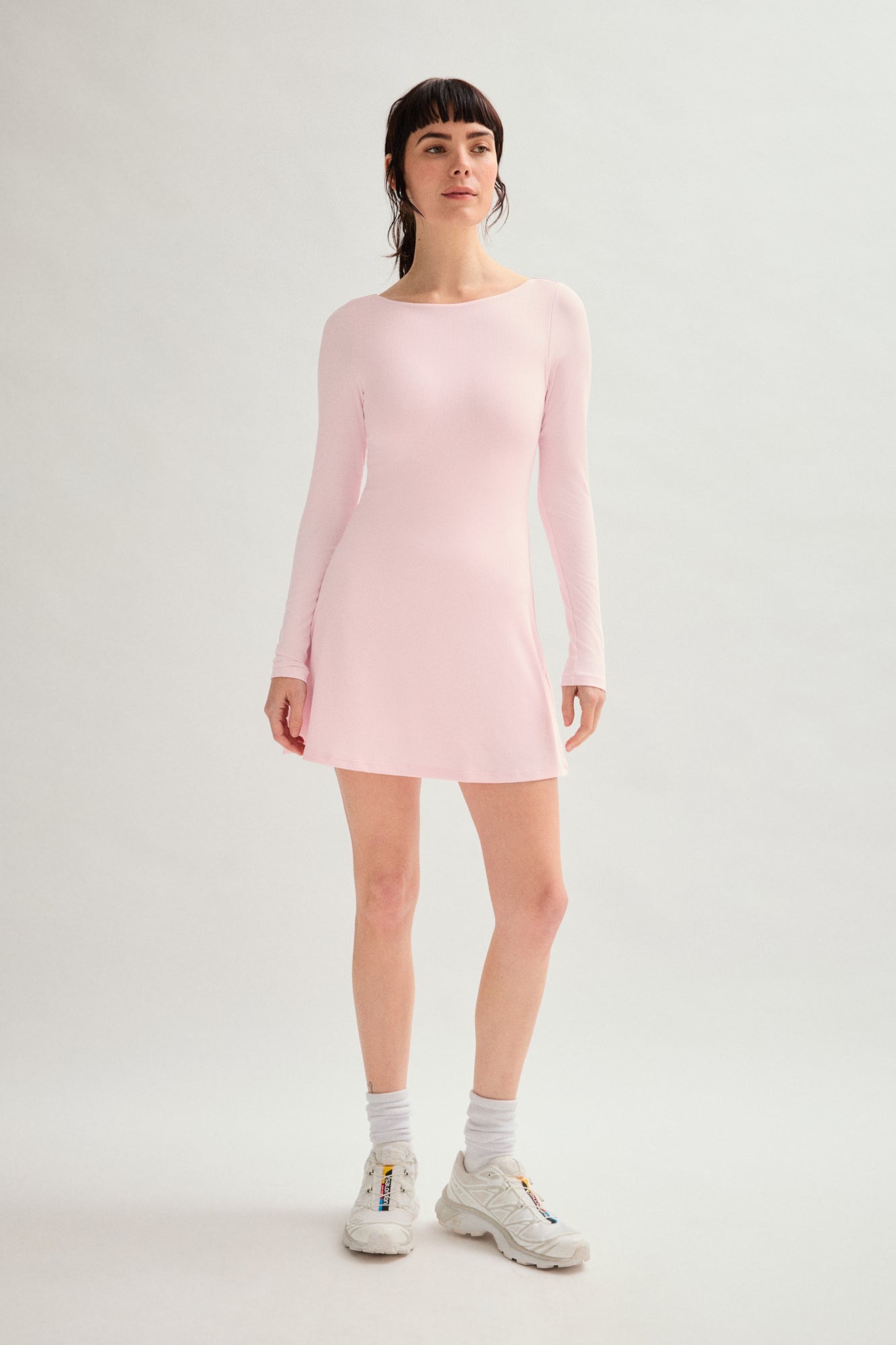 Girlfriend Collective - Gumdrop Ava Long Sleeve Mini Dress - Gumdrop Size 5XL, Sustainable Clothing Brand Girlfriend Collective - Gumdrop Ava Long Sleeve Mini Dress - Gumdrop Size 5XL, Sustainable Clothing Brand