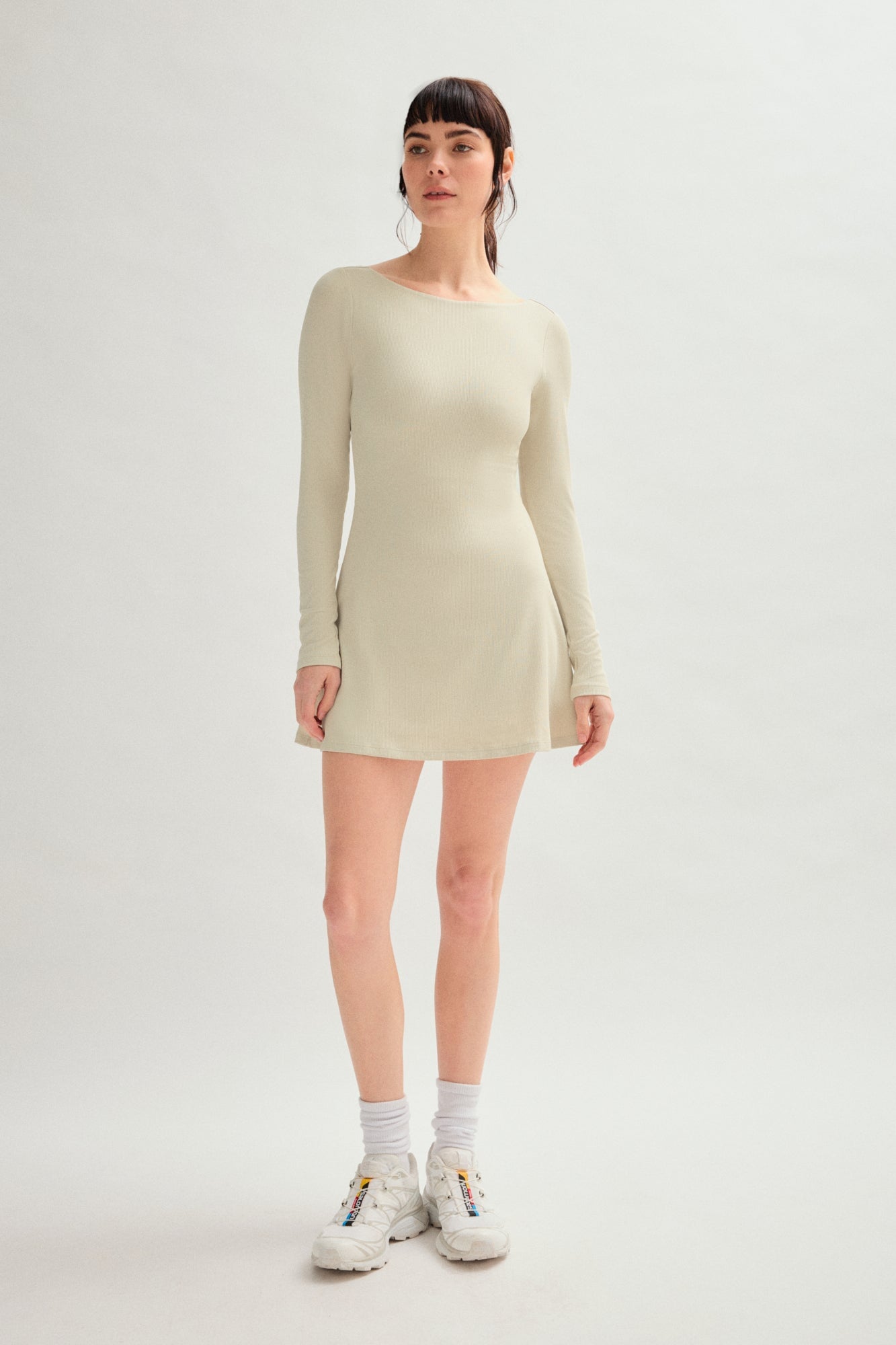 xs long sleeve dress Marble Ava Mini M meta-related-evening-dresses-gowns style stitching details throughout WKNDR (@cville_wkndr) · Charlottesville, Color:As Photo（Black）