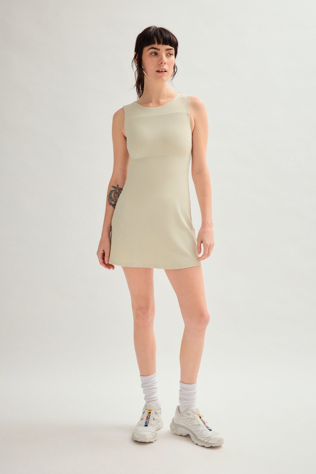 Marble Lucia Sleeveless Mini Dress – Girlfriend Collective