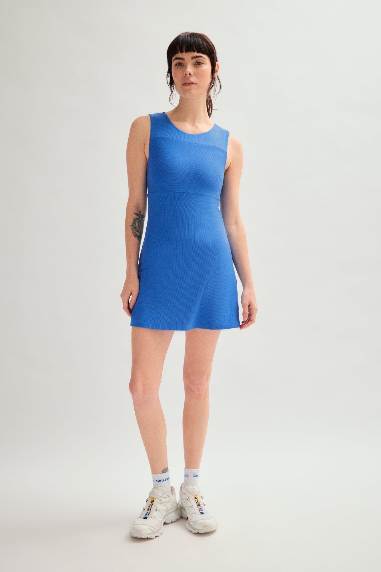 Girlfriend Collective - Cobalt Lucia Sleeveless Mini Dress - Cobalt Size 6XL, Sustainable Clothing Brand Girlfriend Collective - Cobalt Lucia Sleeveless Mini Dress - Cobalt Size 6XL, Sustainable Clothing Brand