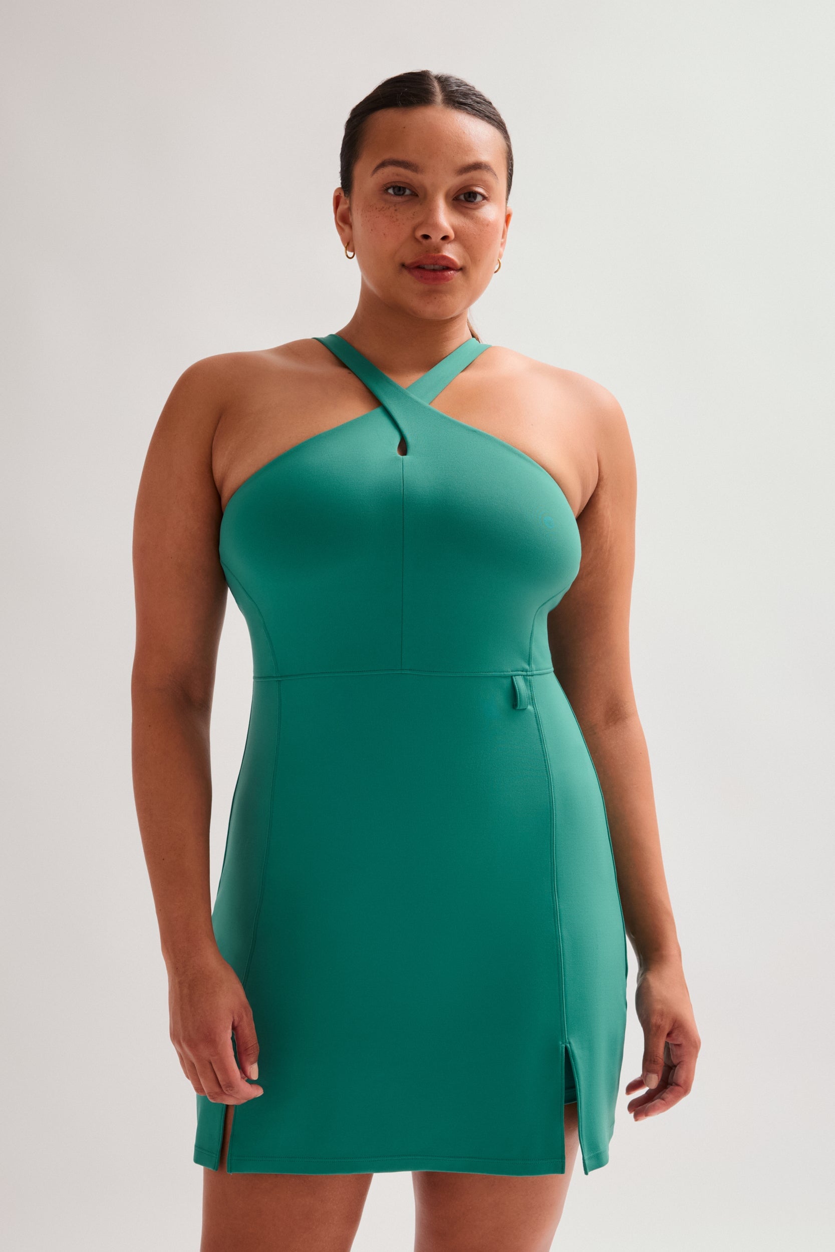Glen Becca X Neck Dress  Girlfriend Collective