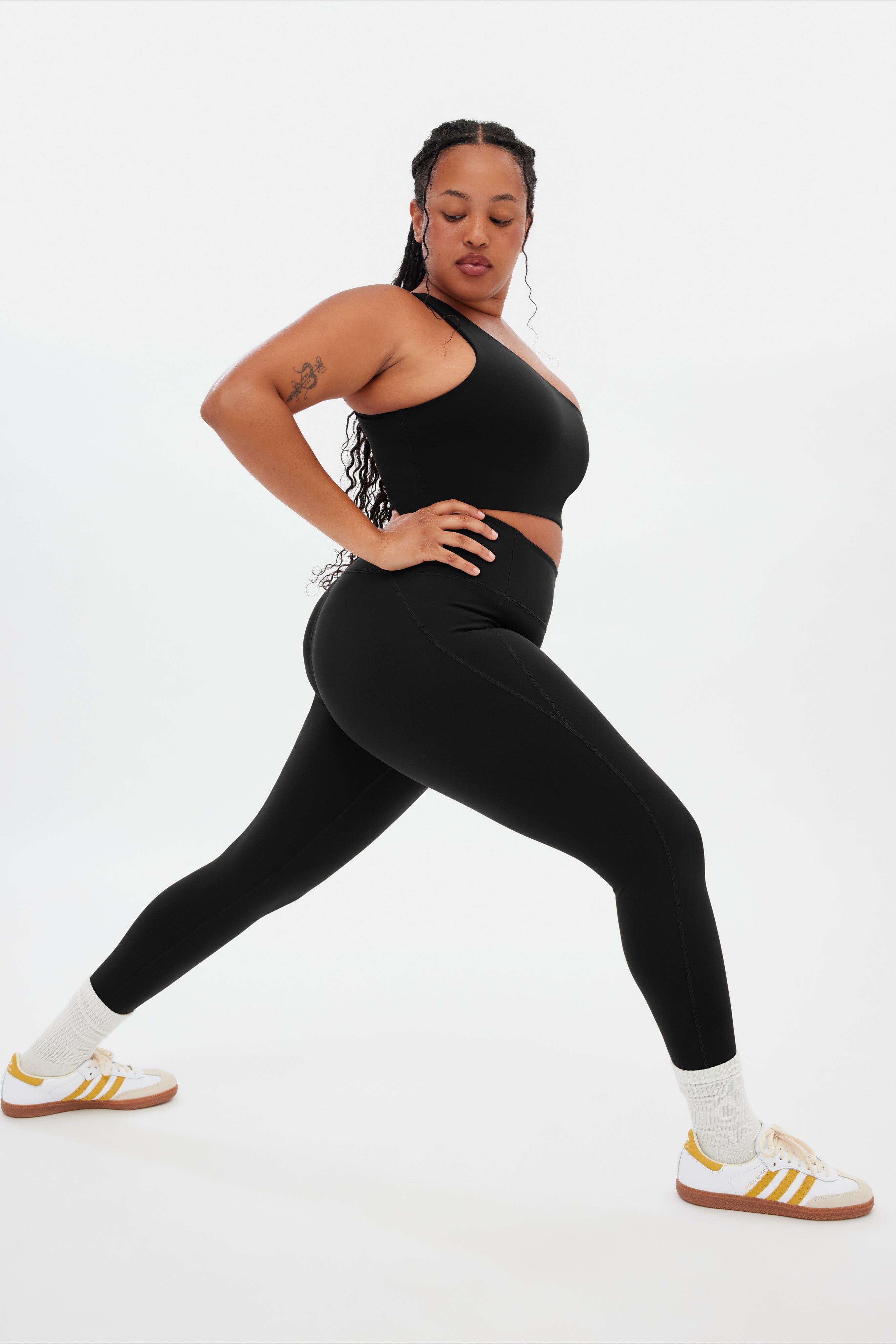 Black Bianca One Shoulder Bra