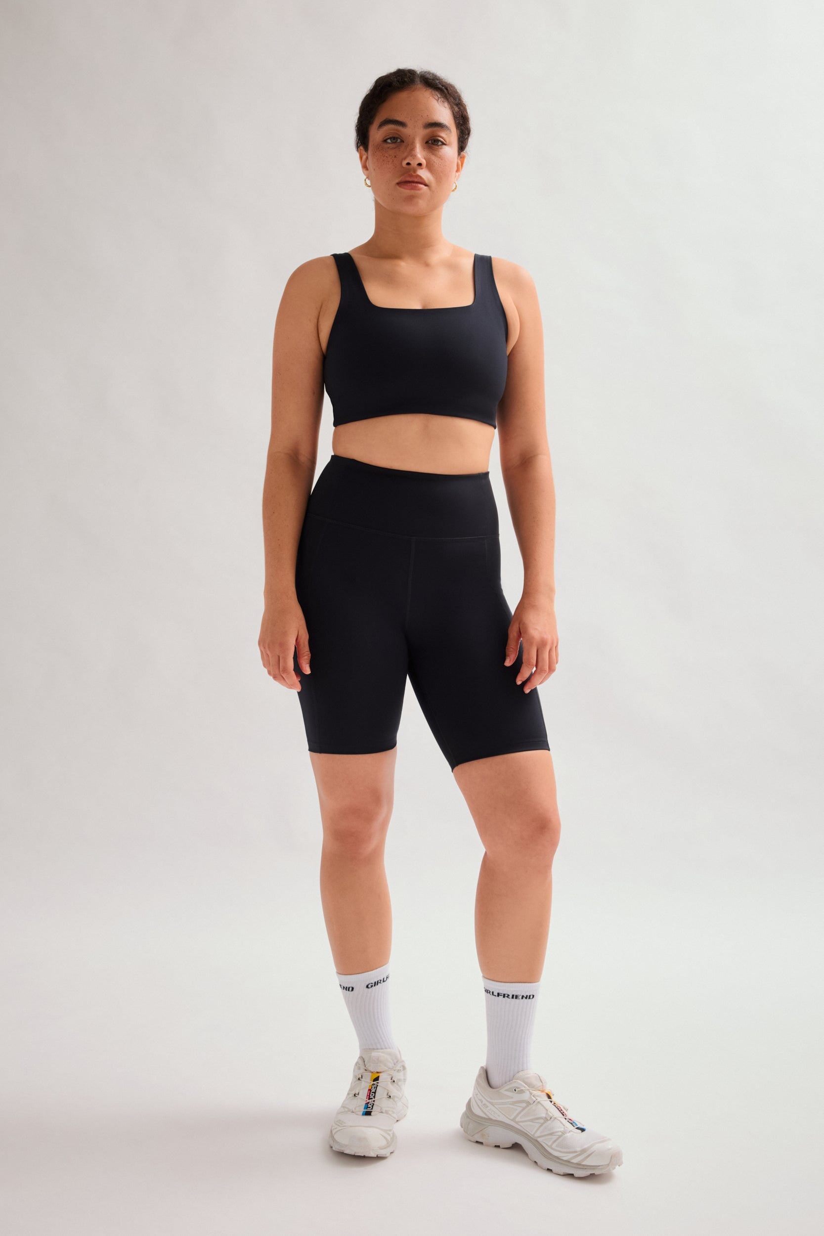 Black Tommy Cropped Bra