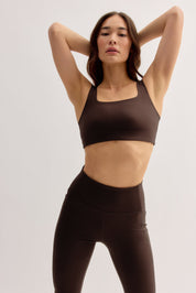 Umber Tommy Cropped Bra