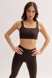 Umber Tommy Cropped Bra