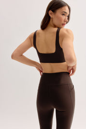 Umber Tommy Cropped Bra