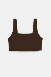 Umber Tommy Cropped Bra