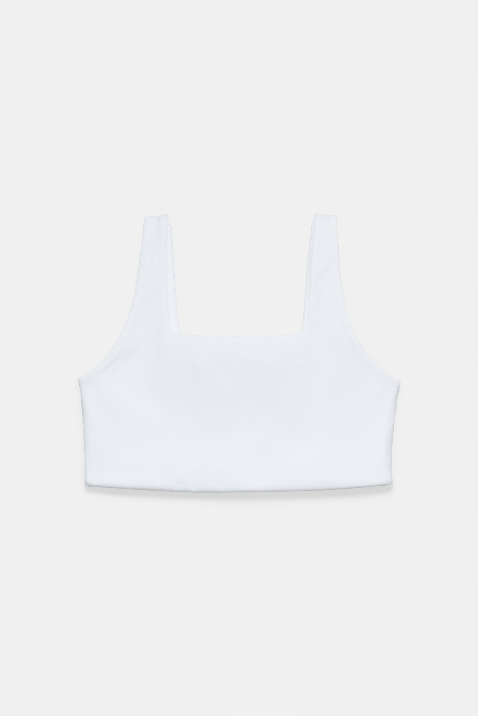 White Tommy Cropped Bra