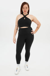 Black Becca X Neck Bra