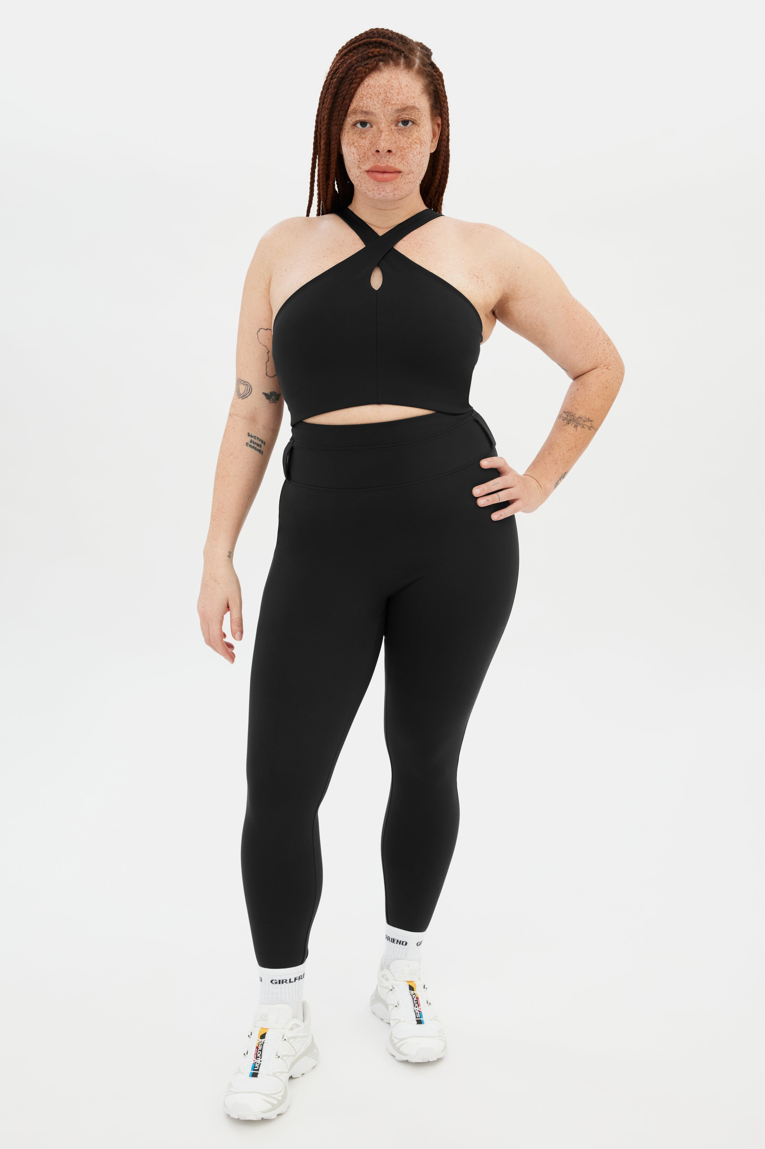 Black Becca X Neck Bra