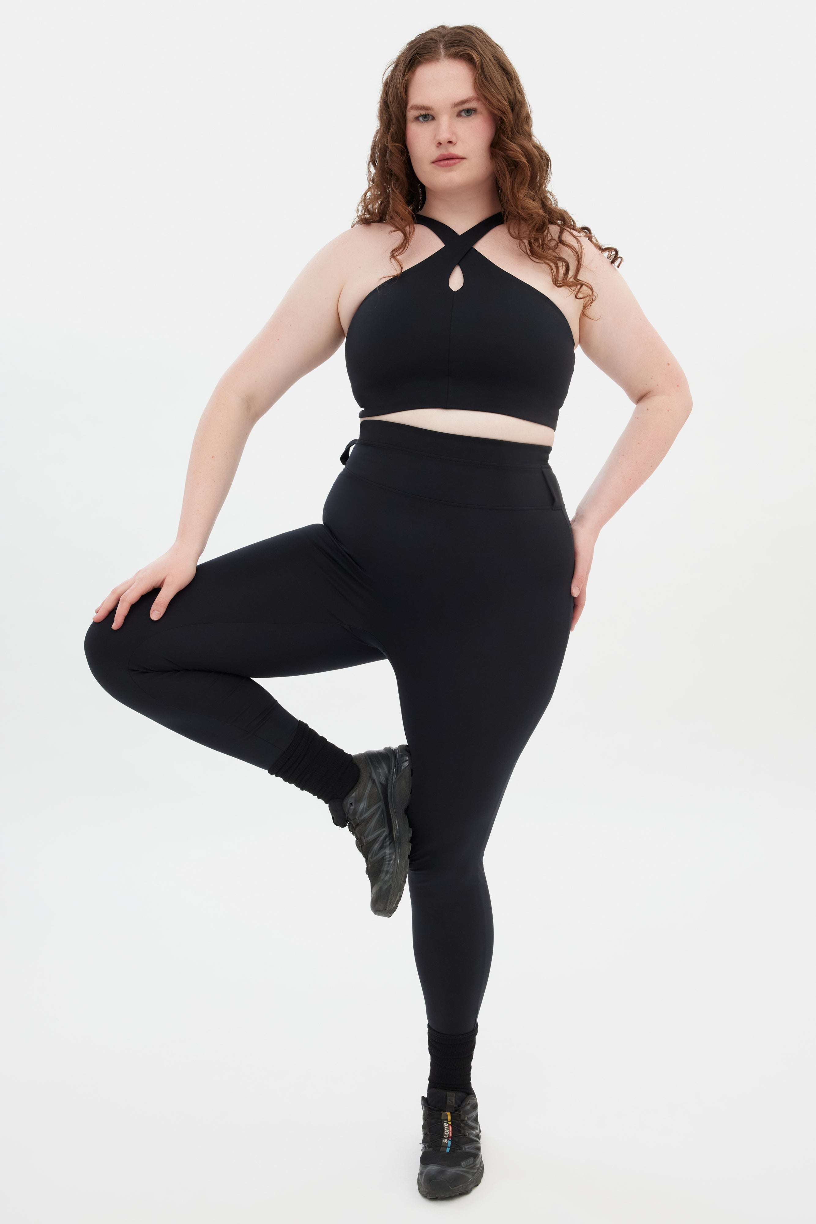 Black Becca X Neck Bra