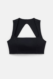 Black Natalie Seamed Bra