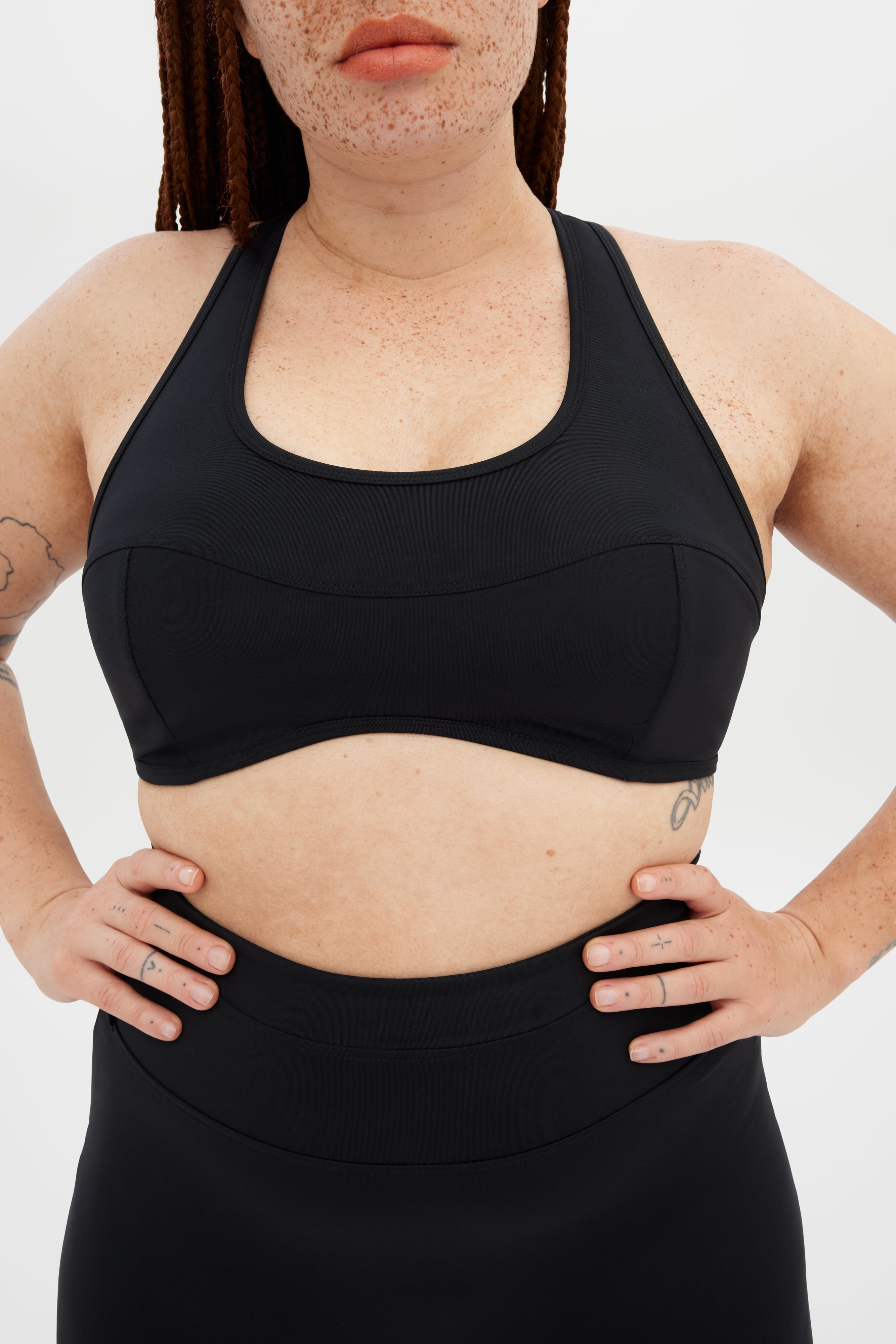 Black Connie Curved Bra