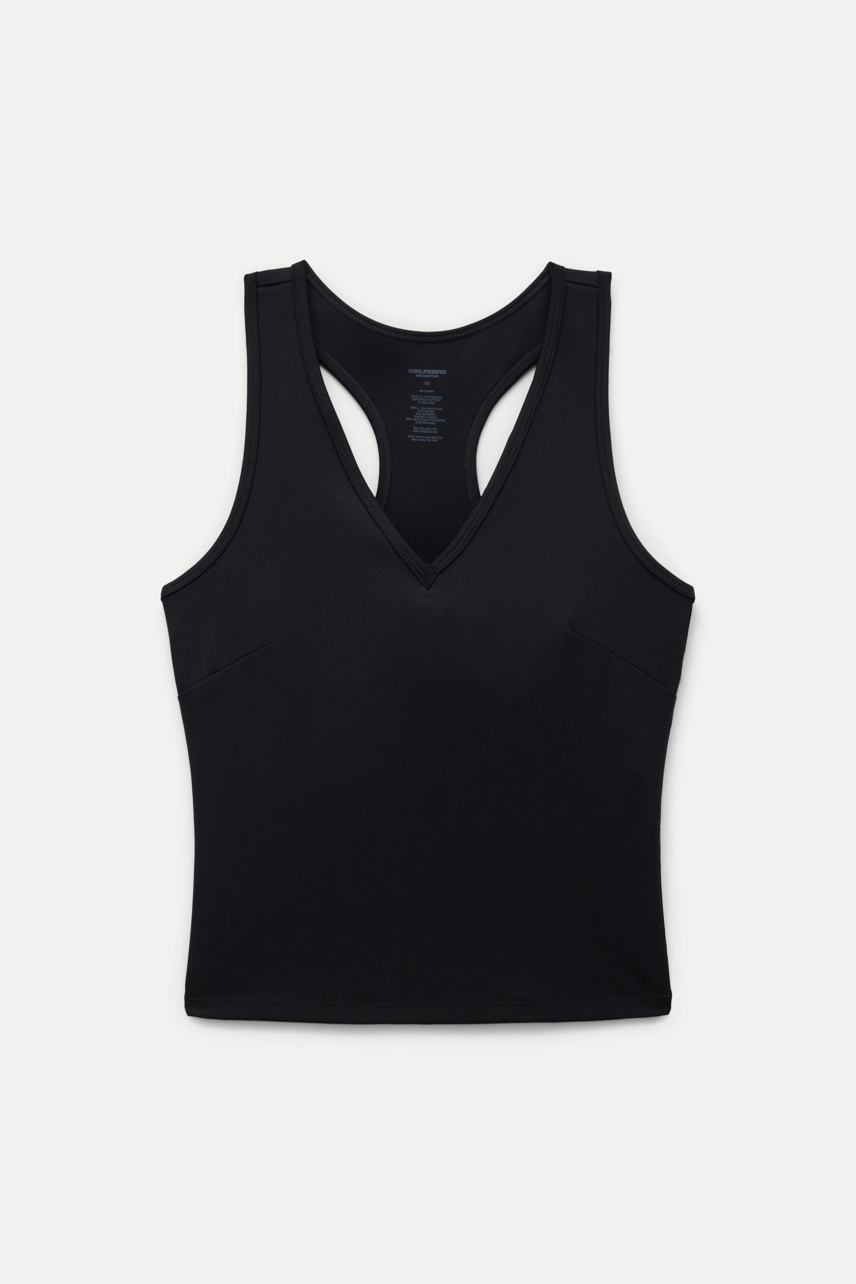 Black Maddie V-Neck Tank