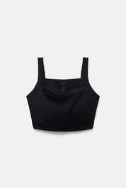 Black Julia Cowl Neck Bra