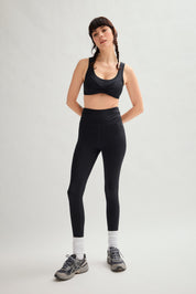 Black Kiki Pleated Bra