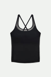 Black Imani Mesh Tank Bra