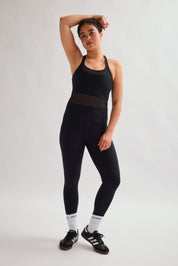 Black Imani Mesh Tank Bra