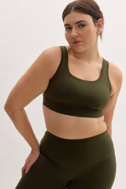 Eucalyptus Holly Foldover Bra