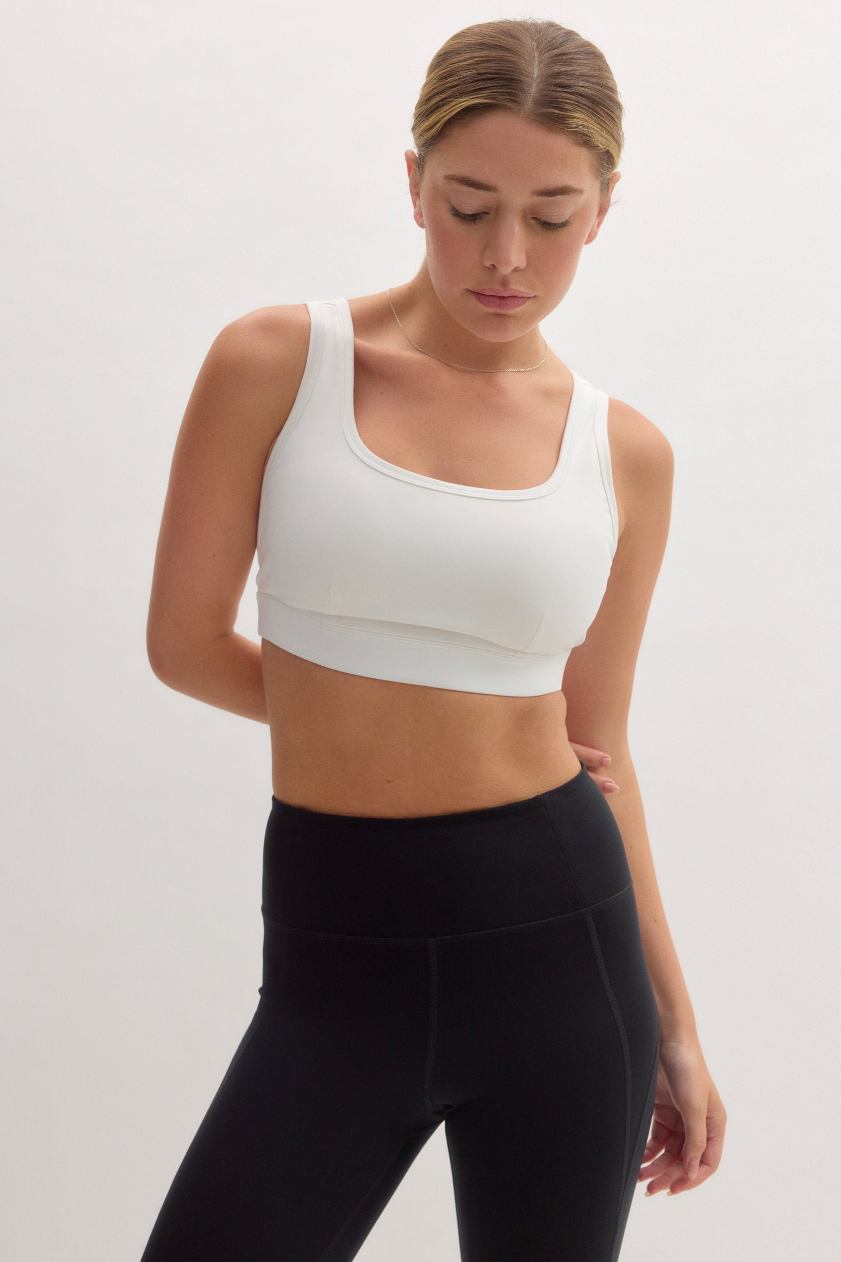 White Holly Foldover Bra