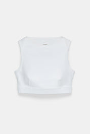 White Teresa Boat Neck Bra