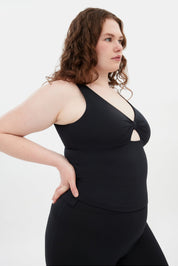 Black Meredith Bow Tank