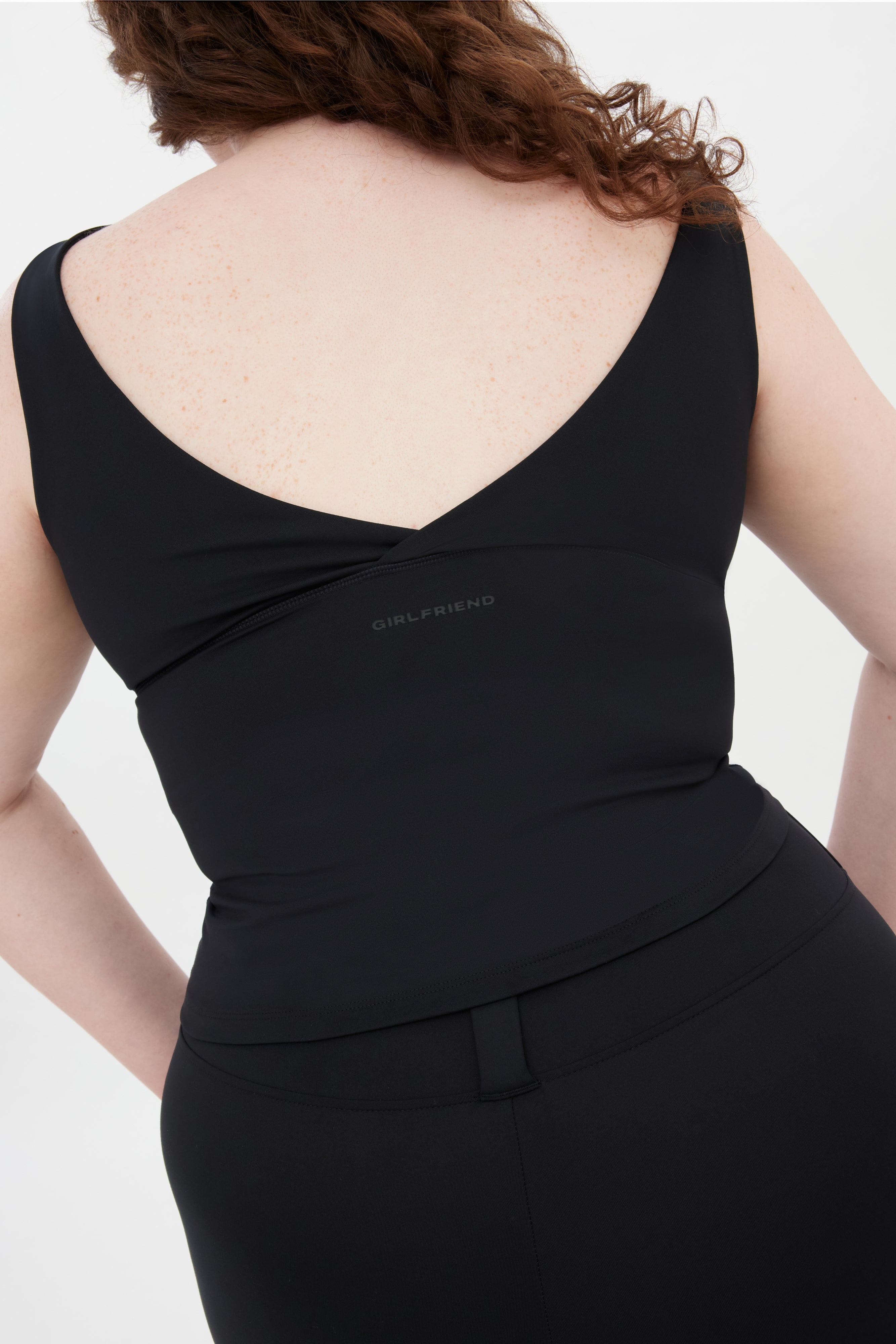 Black Meredith Bow Tank