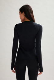 Black ReSet High-Low Long Sleeve Top