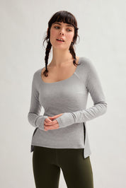 Coyote ReSet High-Low Long Sleeve Top