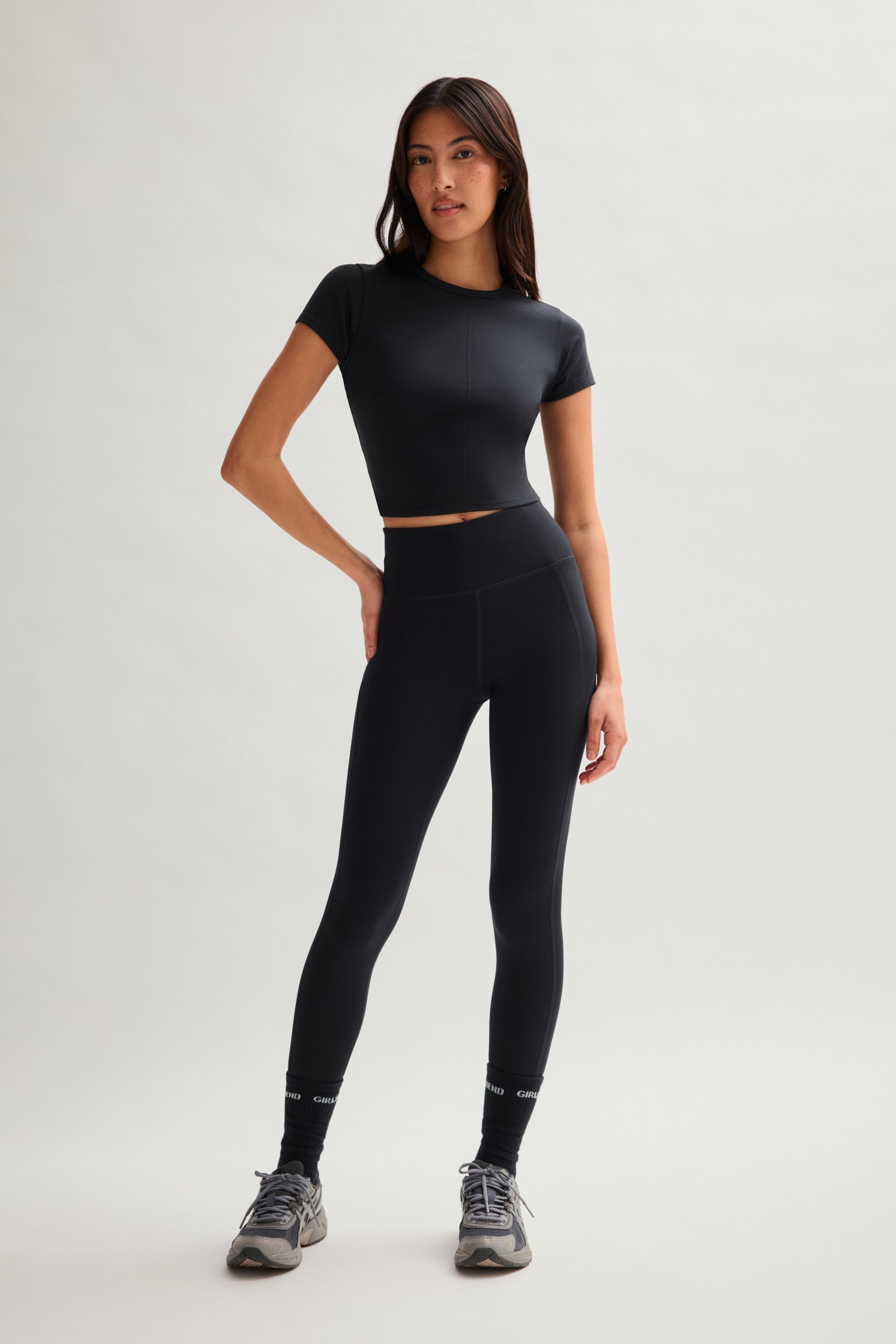 Black ReSet Baby Tee — Girlfriend Collective