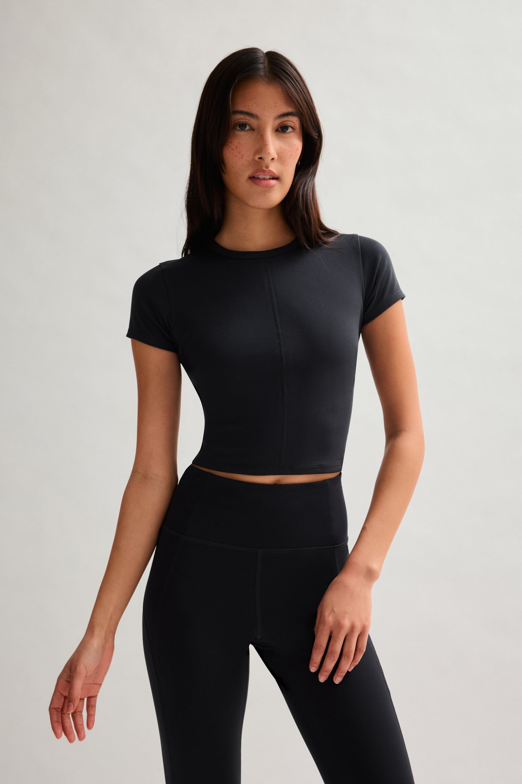 Black ReSet Baby Tee — Girlfriend Collective