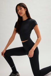 Black ReSet Baby Tee