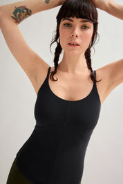 Black ReSet Curved Cami
