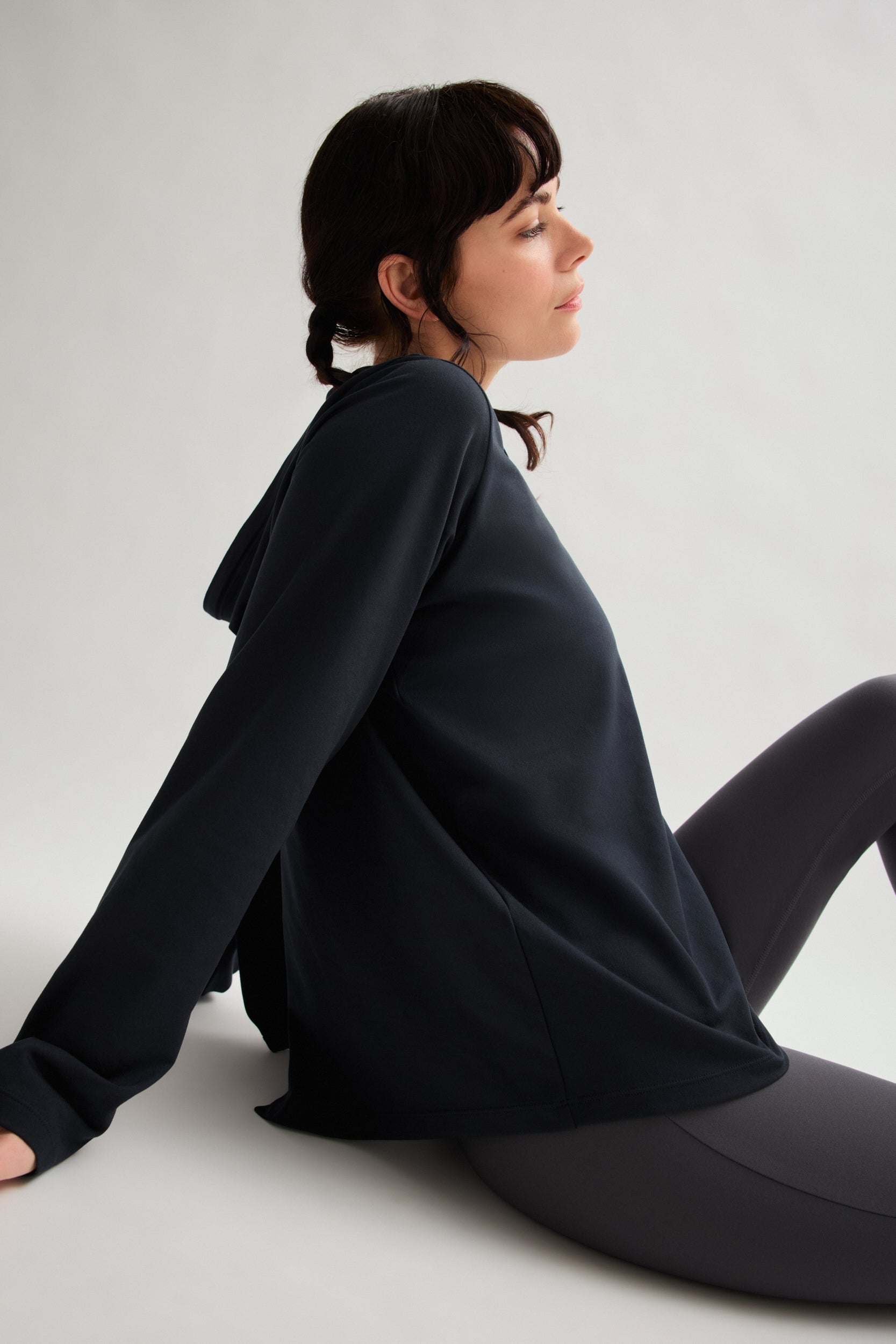 Black ReSet Oversized Hoodie