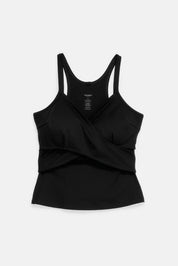 Black Tabitha Wrap Tank
