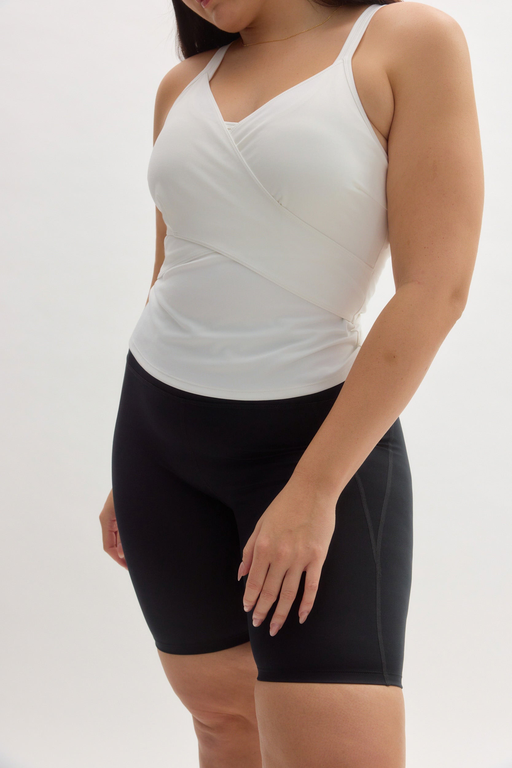 White Tabitha Wrap Tank