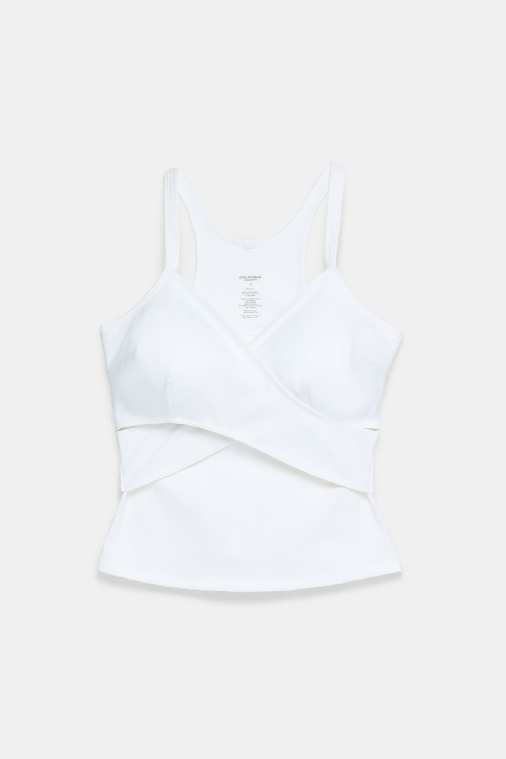 White Tabitha Wrap Tank