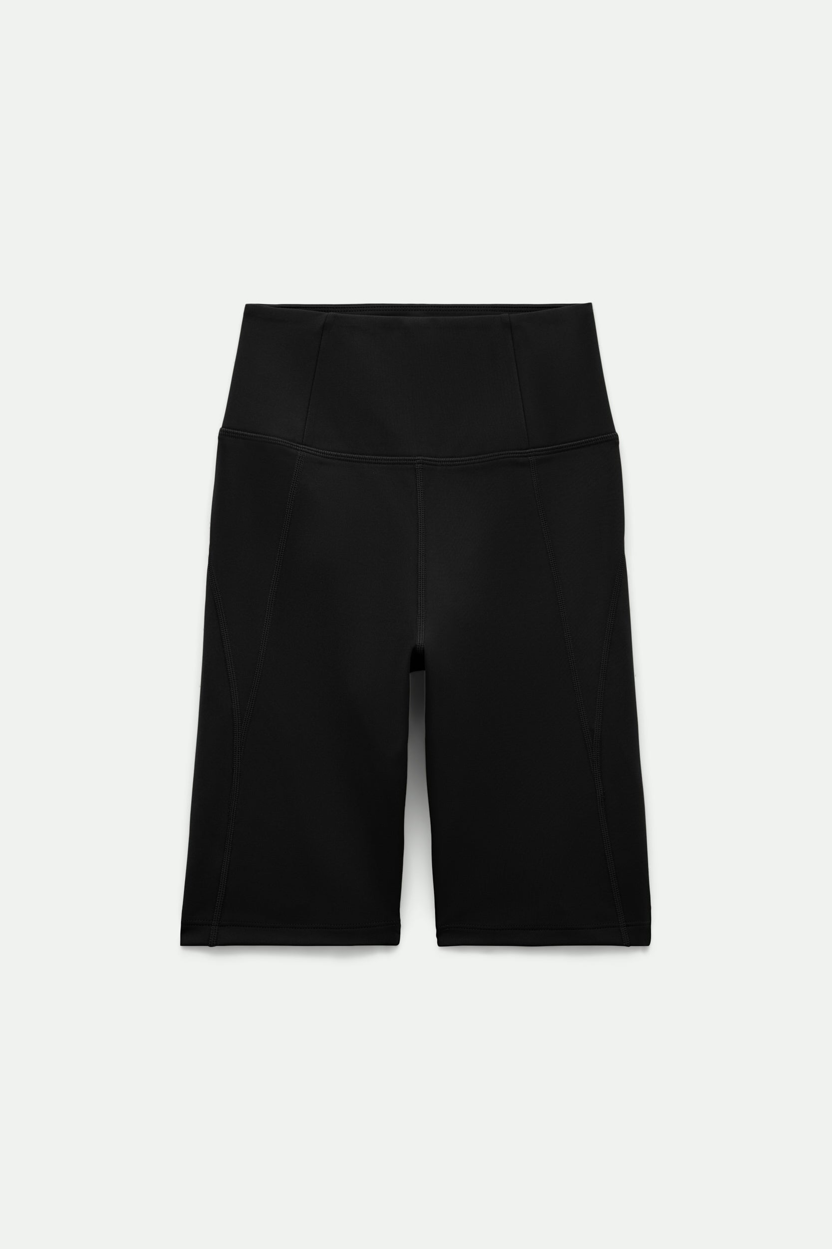 Black High-Rise Bike Short