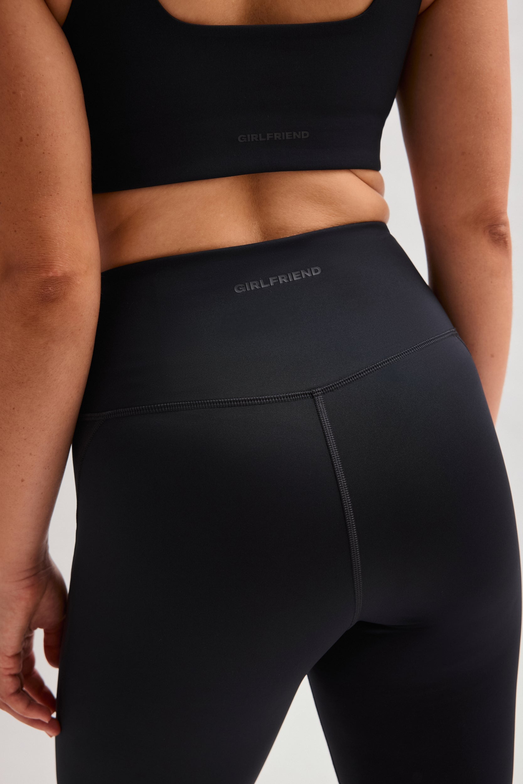 Black High-Rise Bike Short