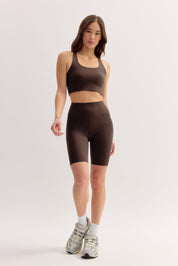 Umber High-Rise Bike Short