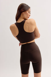 Umber High-Rise Bike Short
