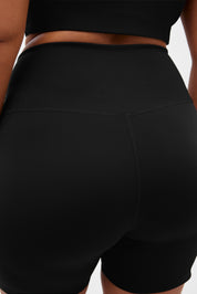 Black High-Rise Run Short