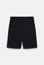 Black Compressive Pocket Run Short