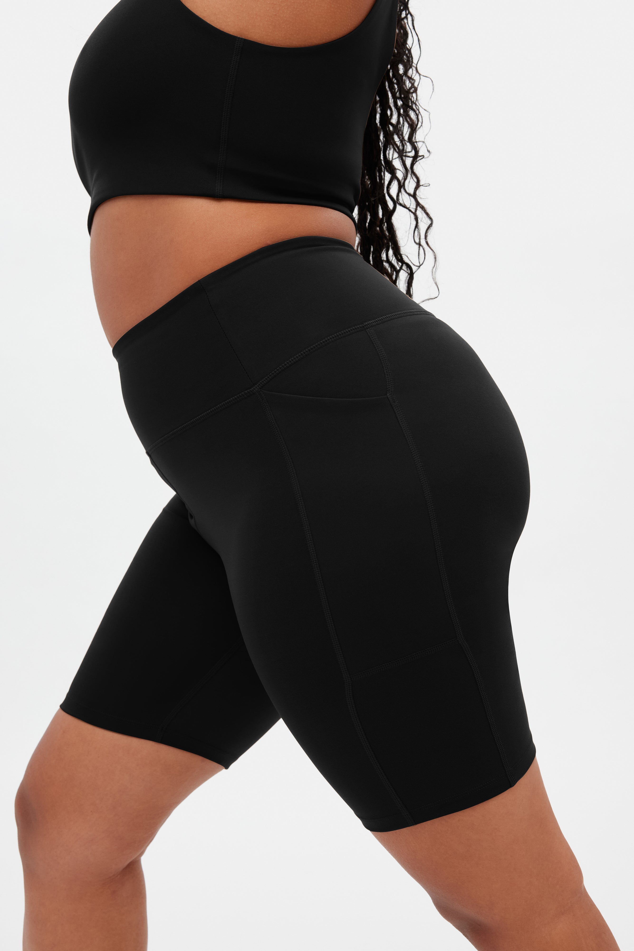 Black High-Rise Pocket Bike Short – Girlfriend Collective