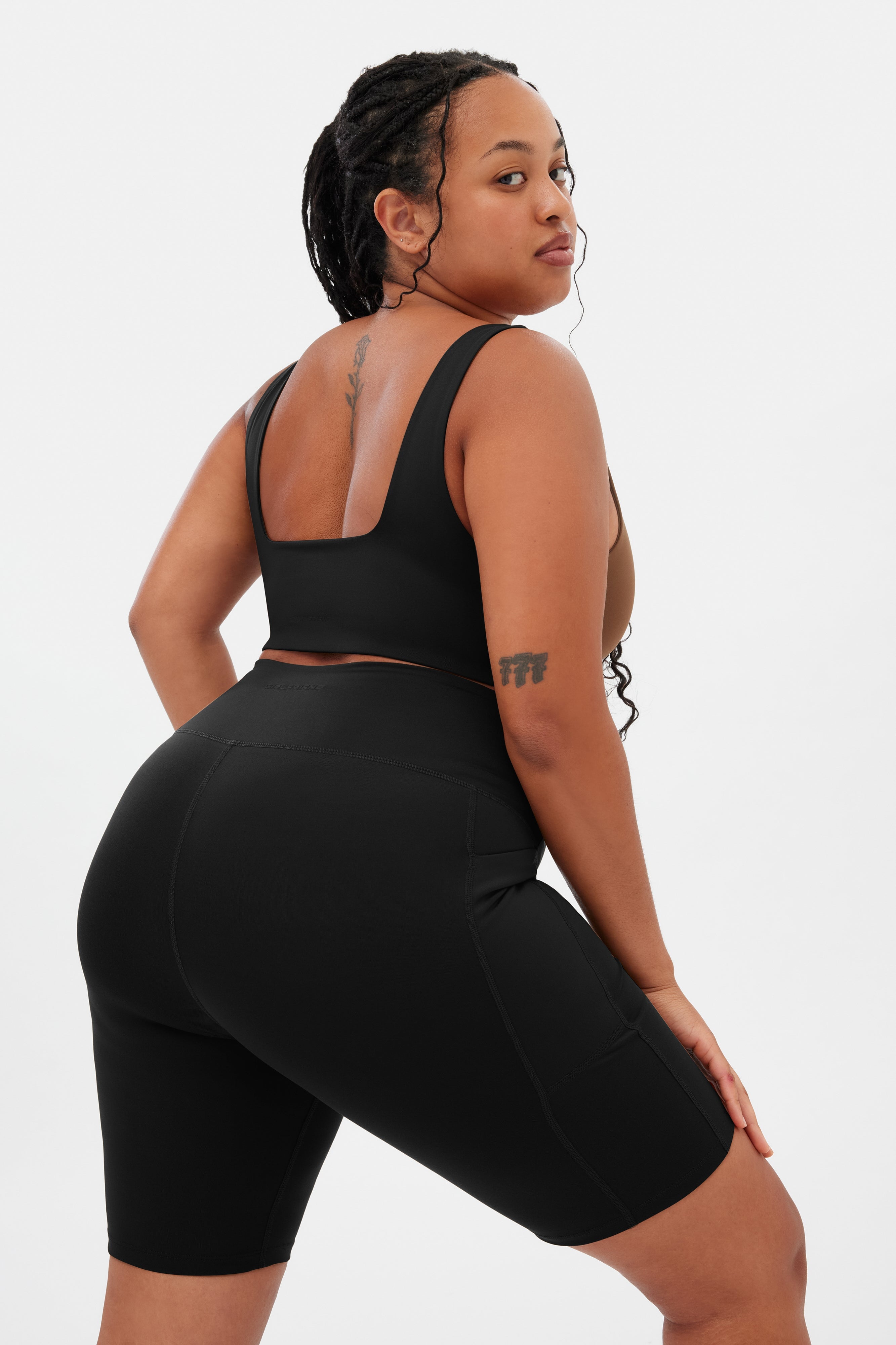 Black High-Rise Pocket Bike Short – Girlfriend Collective