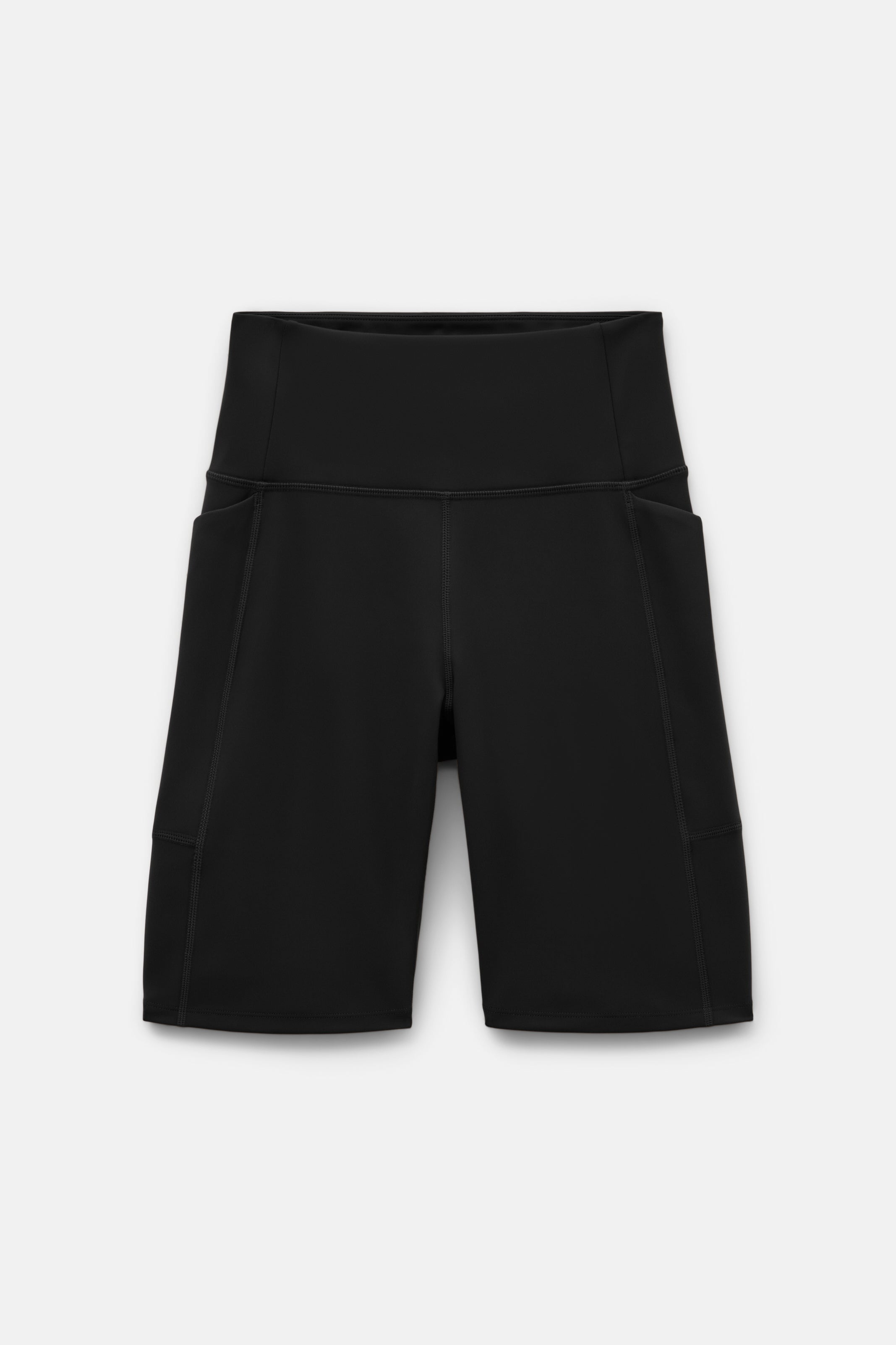 Black High-Rise Pocket Bike Short