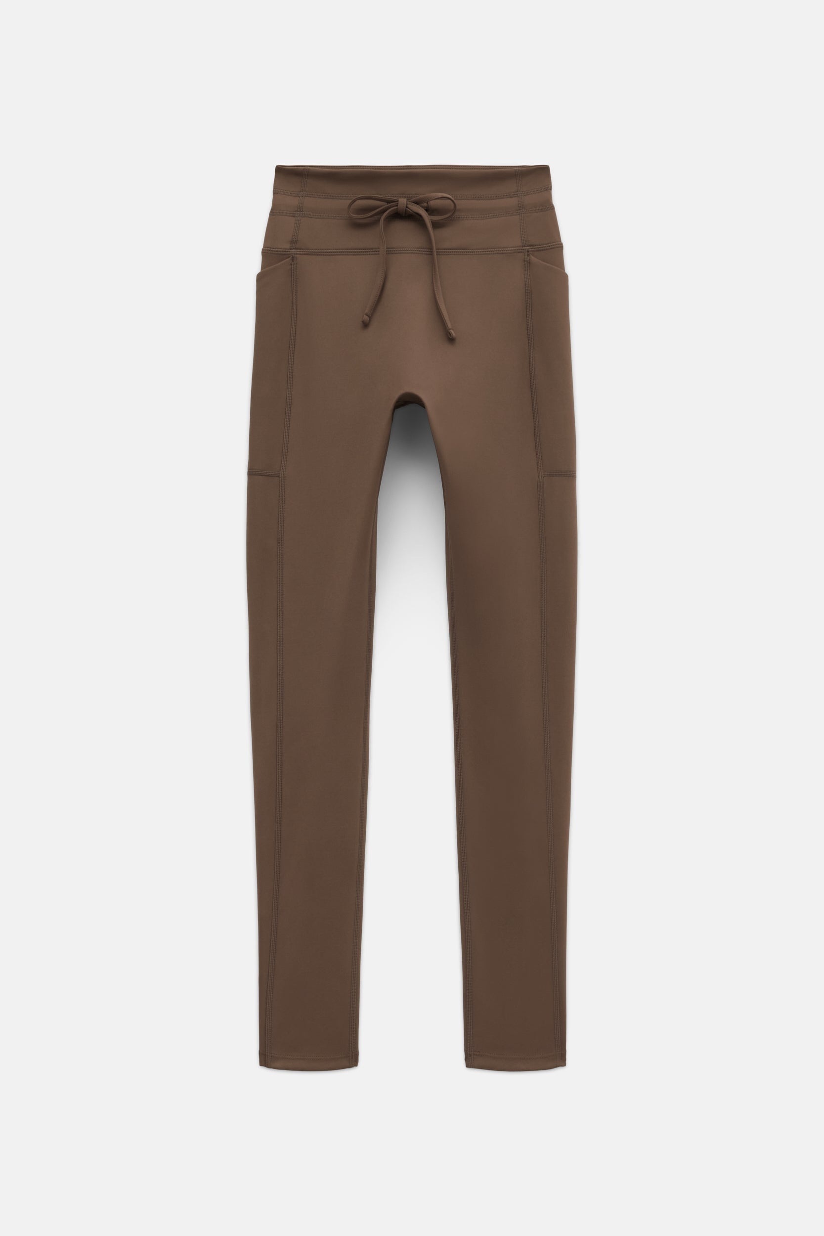 Café Compressive Drawstring Pocket Legging