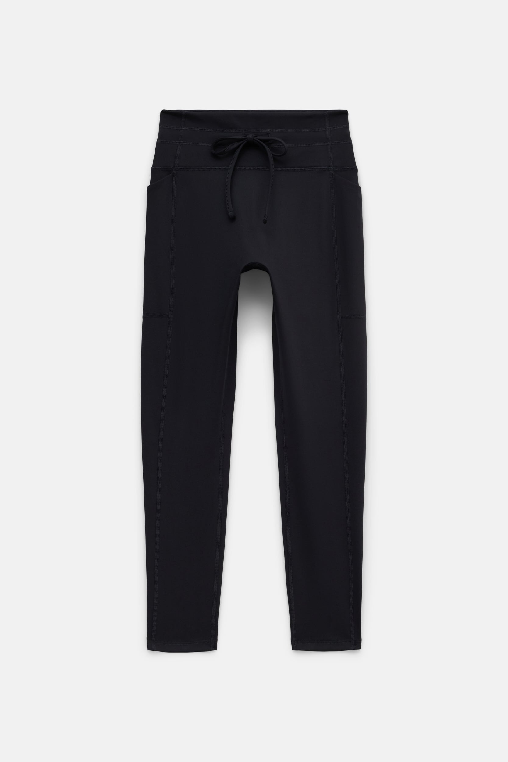 Black Compressive Drawstring Pocket Legging