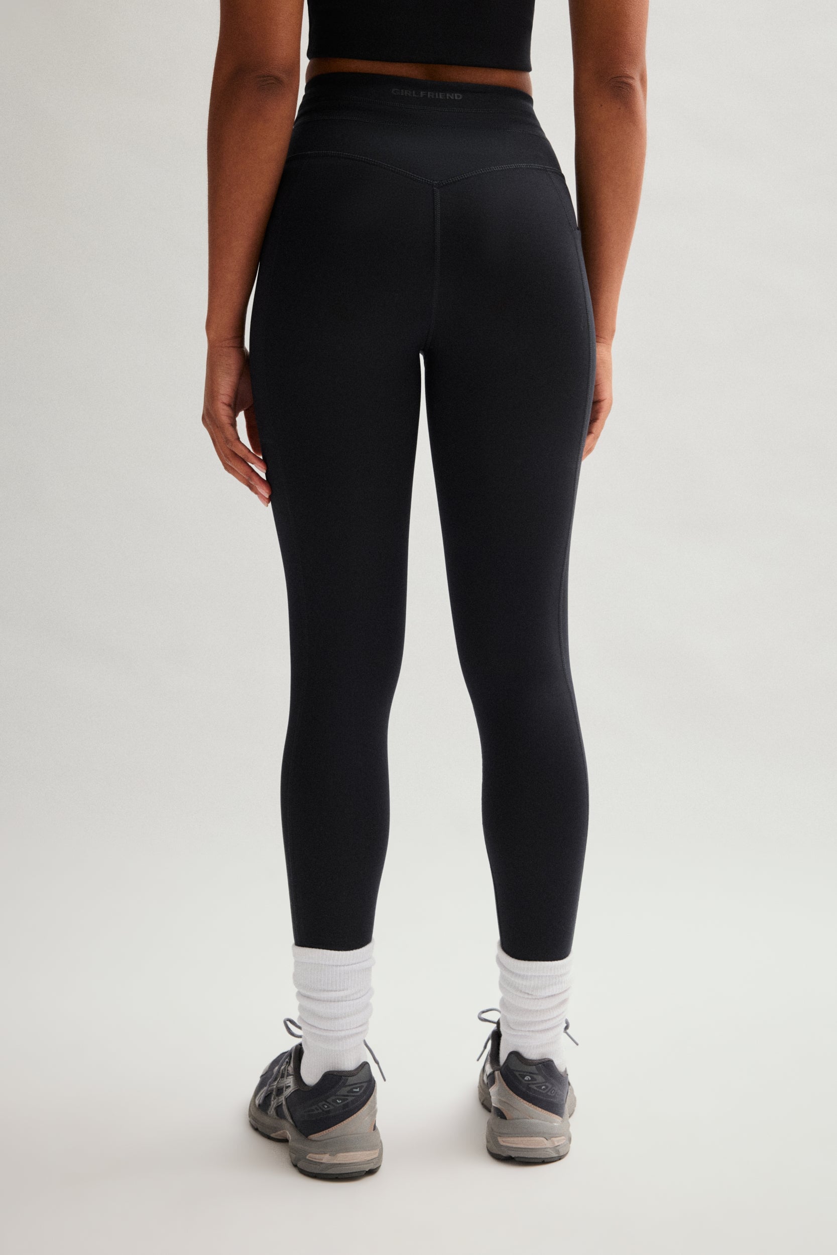 Black Compressive Drawstring Pocket Legging