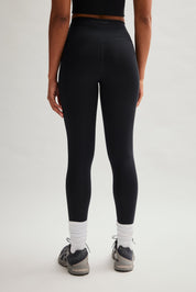 Black Compressive Drawstring Pocket Legging